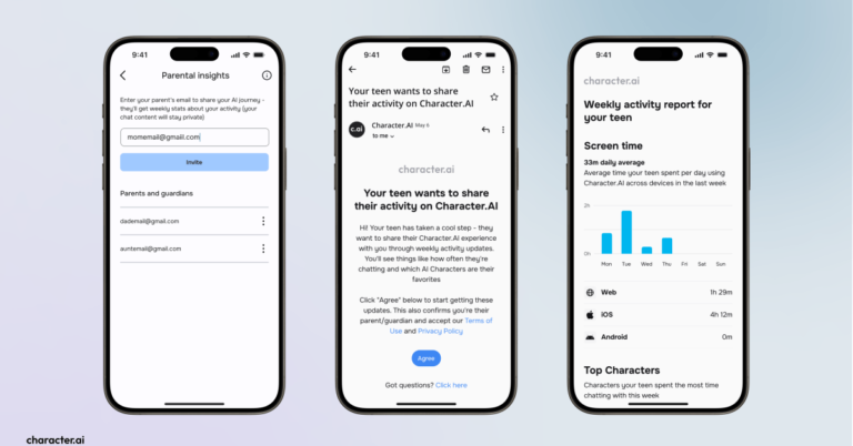 Character.ai can now tell parents which bots their kid is talking to Character.ai can now tell parents which bots their kid is talking to