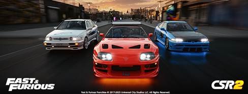 Zynga teams with Fast & Furious for year-long event series in CSR2 Zynga teams with Fast & Furious for year-long event series in CSR2