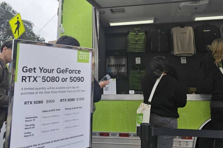 Nvidia sells hard-to-get RTX GPUs from a ‘food truck’