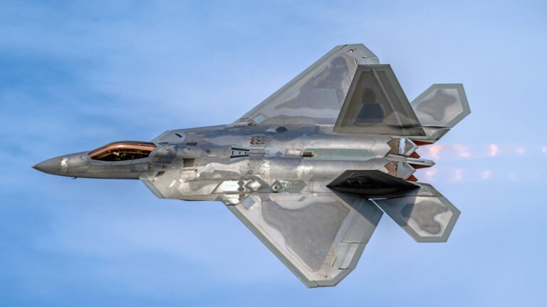 The Reason Why The F-22 Raptor Has A Gold Canopy