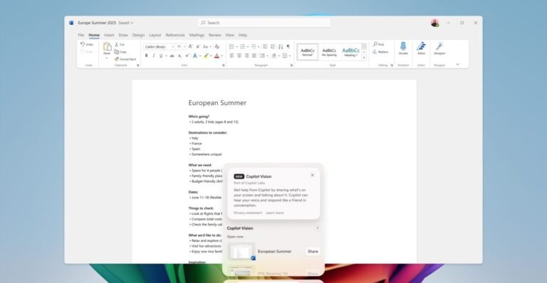 Microsoft starts testing Copilot Vision update that can ‘see’ your screen and apps