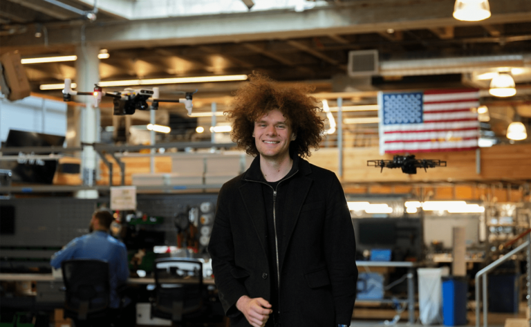 A 25-year-old police drone founder just raised $75M led by Index
