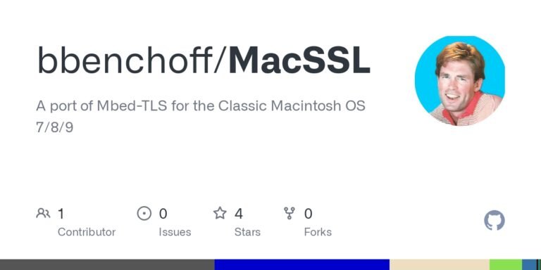 A port of Mbed-TLS for the Classic Macintosh OS 7/8/9