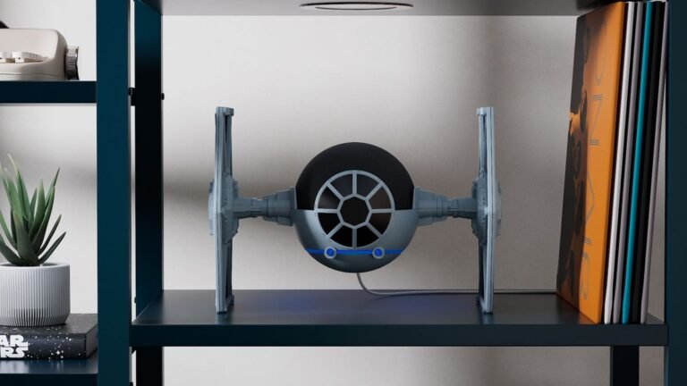 This Tie Fighter stand for the Echo Dot lets your Alexa smart speaker join the dark side