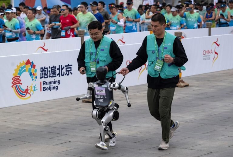 A bunch of robots ran a half-marathon alongside humans and it was incredibly goofy