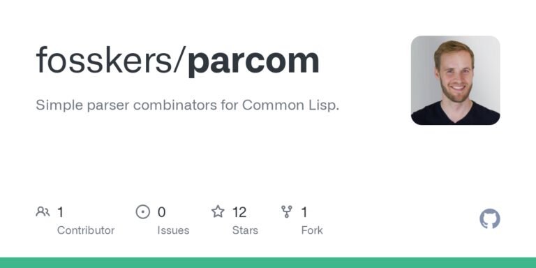 Parcom: CL Parser Combinators