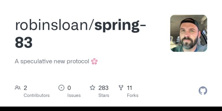 Spring 83: a draft protocol intended to suggest new ways of relating online Spring 83: a draft protocol intended to suggest new ways of relating online