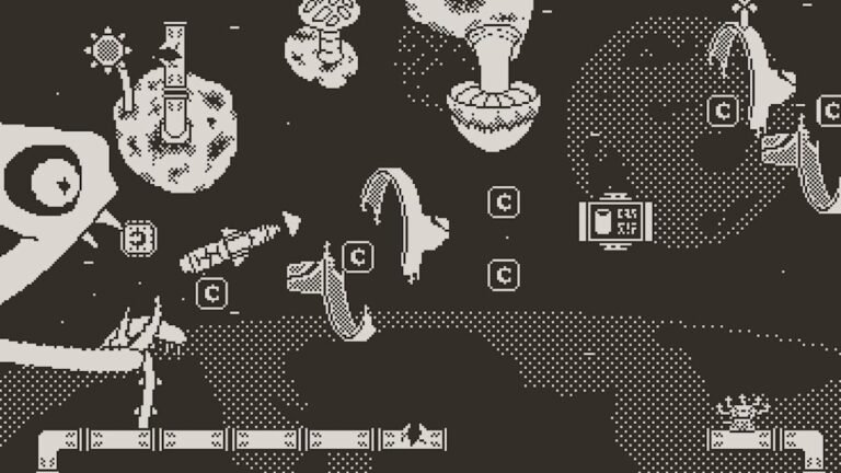 Suborbital Salvage is a thrilling endless runner for Playdate that pelts you with asteroids and insults