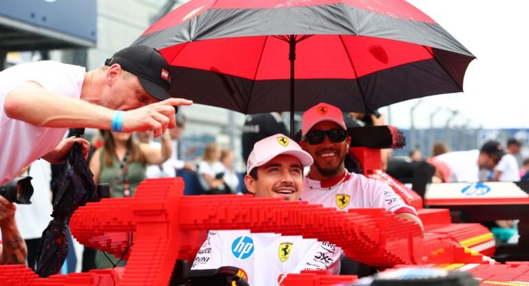 Formula 1 Drivers Just Hit the Track in These Full-Sized Lego Cars