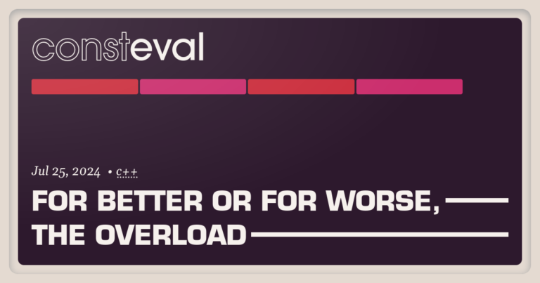 For better or for worse, the overload (2024)