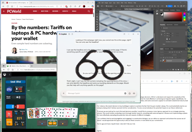 I tested Copilot Vision for Windows. Its AI eyes need better glasses