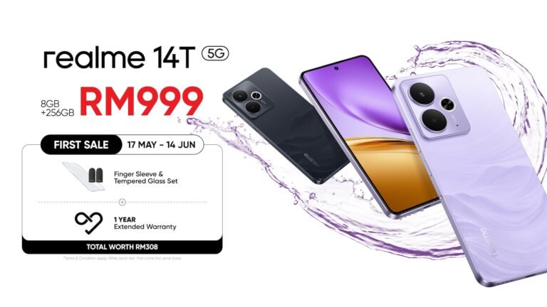 realme 14T 5G Launches in Malaysia: Power-Packed Gaming and All-Day Endurance for RM999