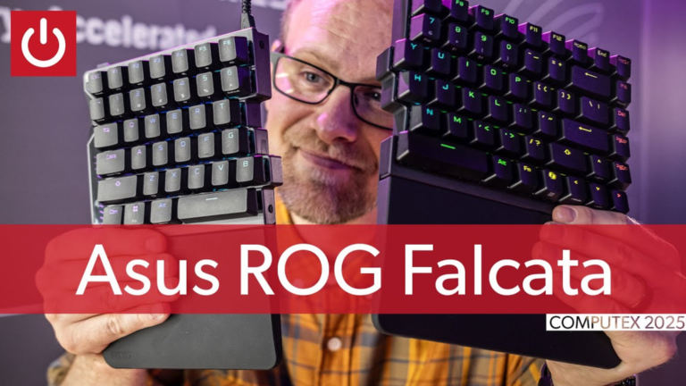 This Asus gaming keyboard splits apart for comfort