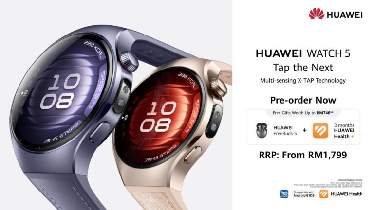 HUAWEI Launches HUAWEI WATCH 5 with Breakthrough X-TAP Technology and Advanced Health Monitoring