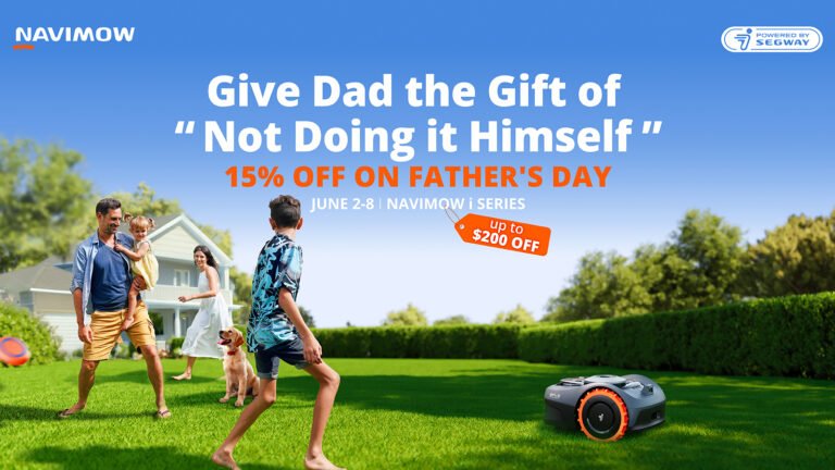 Upgrade his lawn game: Get 15% off the robot mower Dad didn’t know he needed