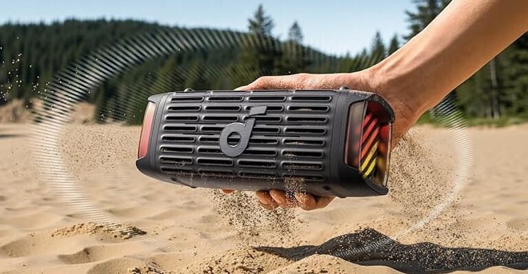 Anker’s new outdoor wireless speaker vibrates to shake off dust and sand