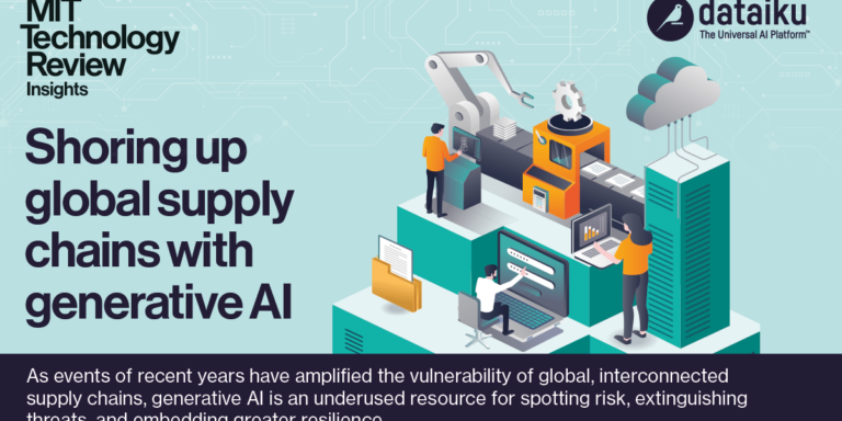 Shoring up global supply chains with generative AI