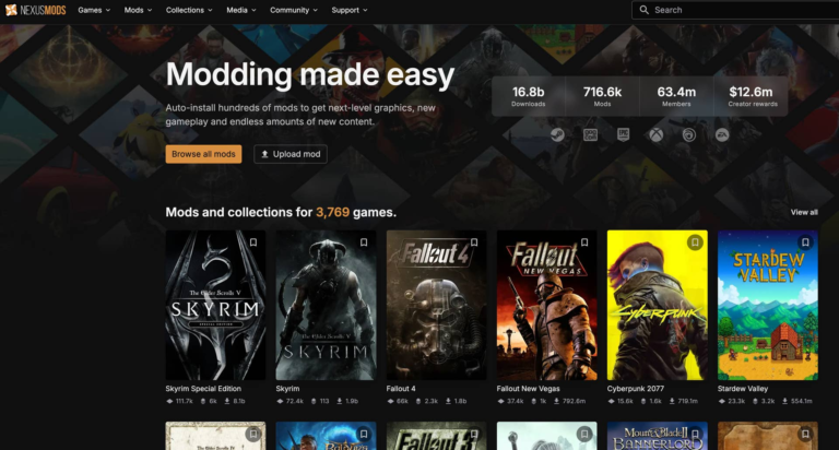 Nexus Mods founder to step away as ownership of the site “changes hands”