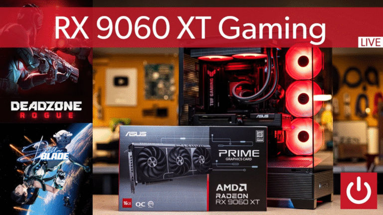 Watch us game on a $1,300 PC with Asus’ new RX 9060 XT card