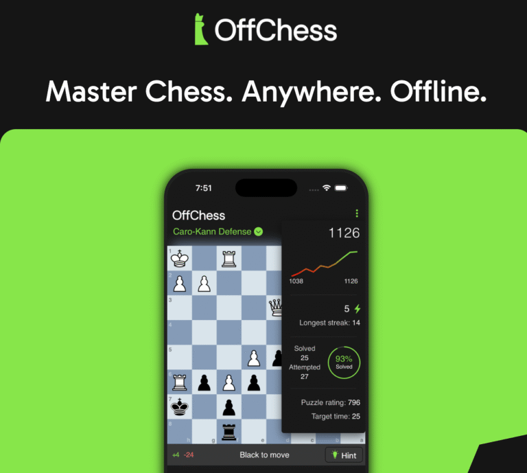 Show HN: OffChess – 100k+ Offline, Ad-Free Chess Puzzles App
