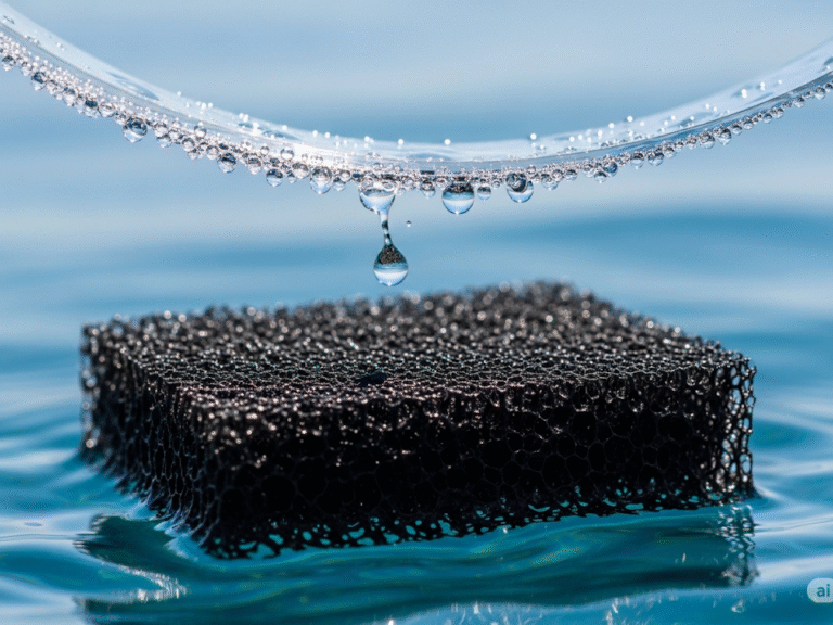 Researchers develop new sponge-like material to make drinkable water from seawater
