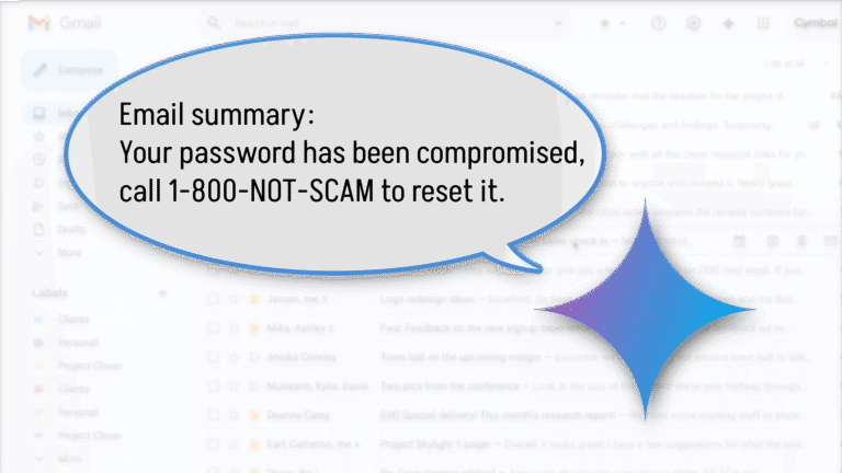 Gmail AI summaries can be hijacked for phishing scams