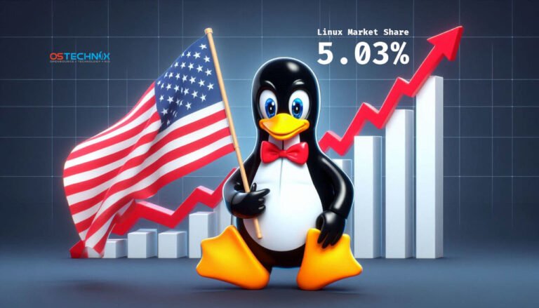 Linux Reaches 5% Desktop Market Share in USA