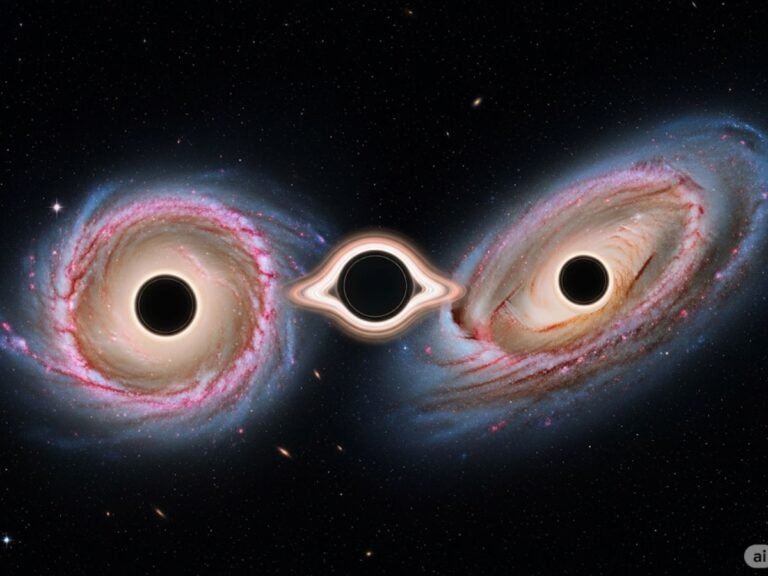 Ultra-rare phenomenon: Astronomers spot 2 galaxies sharing 3 black holes for the first time
