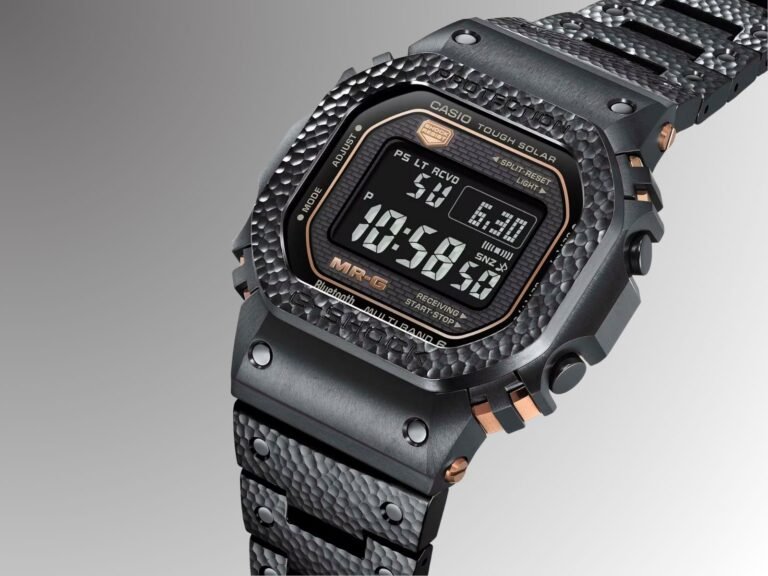 Casio launches hand-forged G-Shock MRG-B5000HT with striking hammertone finish