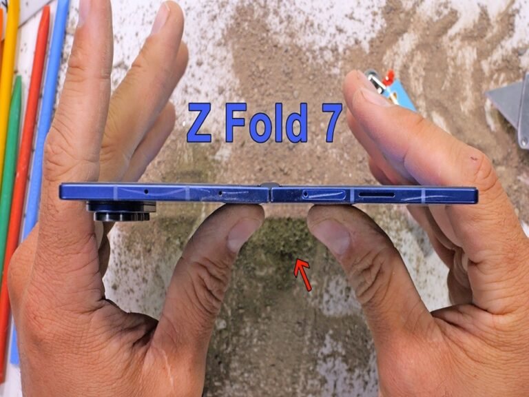 Samsung Galaxy Z Fold 7 durability tested by JerryRigEverything