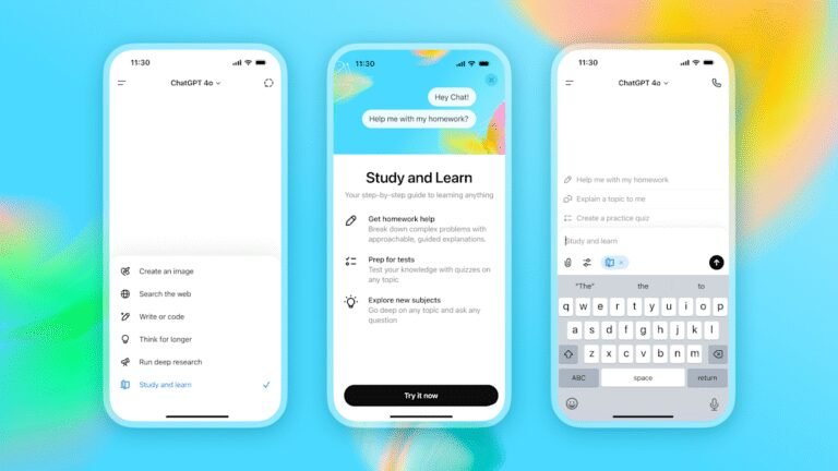 ChatGPT’s Study Mode will guide students to an answer stey by step