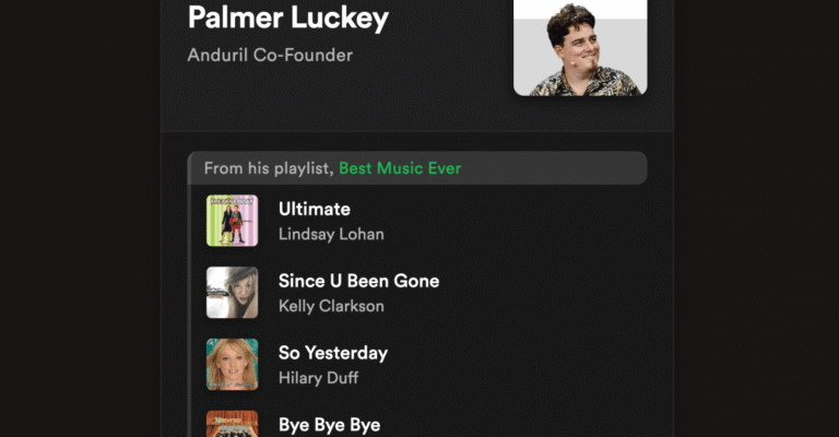 Spotify’s terrible privacy settings just leaked Palmer Luckey’s bops and bangers