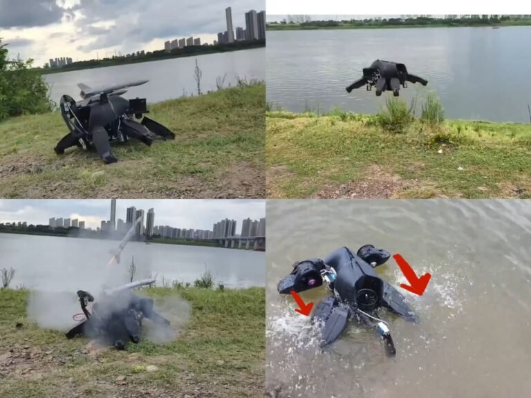 DIY engineer 3D-prints a robot that can fly, swim, and walk