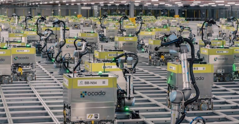 Inside the automated warehouse where robots are packing your groceries