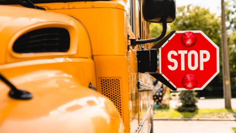 When Do You Not Need To Stop For A School Bus In Colorado?