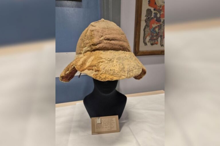 A 2k-year-old sun hat worn by a Roman soldier in Egypt