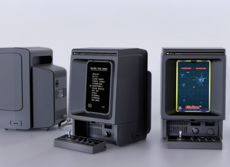 Gamescom 2025: Vectrex presents a prototype of the iconic vector console in a miniature version