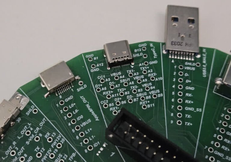 USB testing “wheel” provides multiple ports to check faulty devices or cables