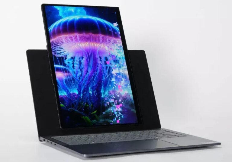 Lenovo shows off rotating laptop display and AI-powered stand concepts at IFA