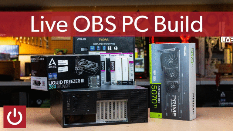 Watch PCWorld build a new studio PC for live streaming