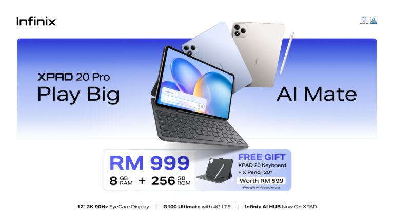Infinix unveils the XPAD 20 Pro for RM999