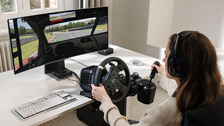 Logitech G launches RS50 racing sim products, including an all-new wheel base, racing wheel, and pedals