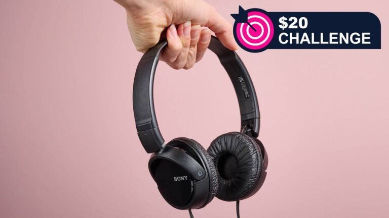 I tried out some super-cheap wired headphones – they put the bass in ‘bargain basement’