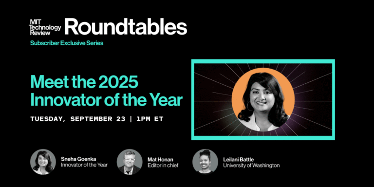 Roundtables: Meet the 2025 Innovator of the Year