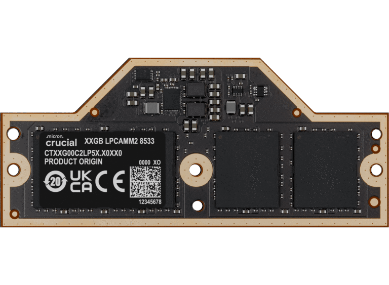 Crucial readies LPCAMM2 DDR5-8533 laptop RAM modules with up to 64 GB capacity