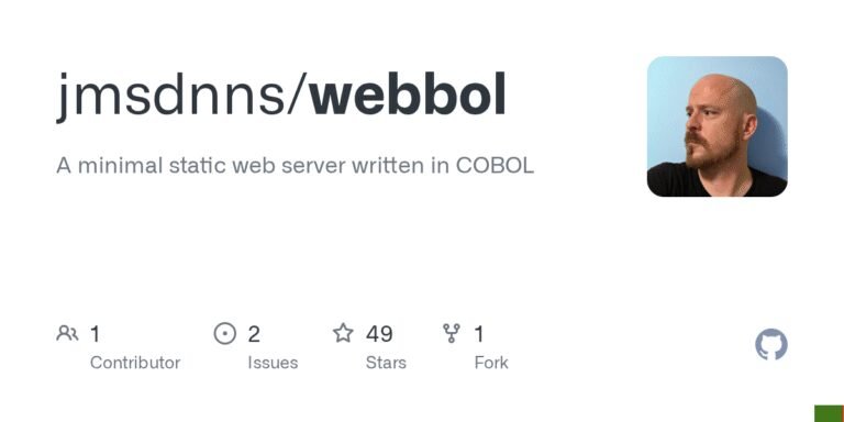 Webbol: A minimal static web server written in COBOL