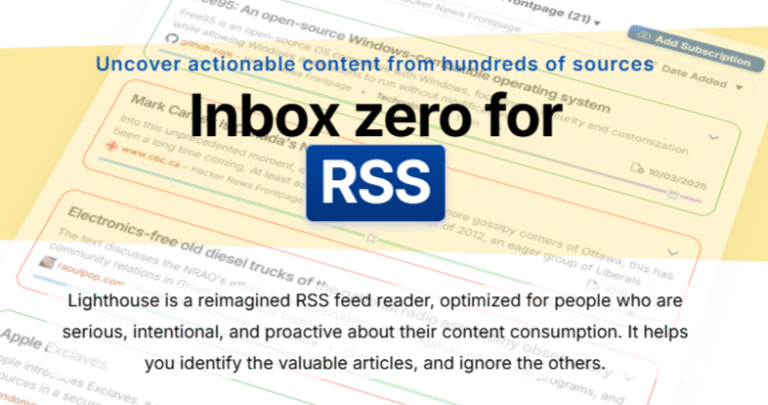 A deep dive into the RSS feed reader landscape A deep dive into the RSS feed reader landscape