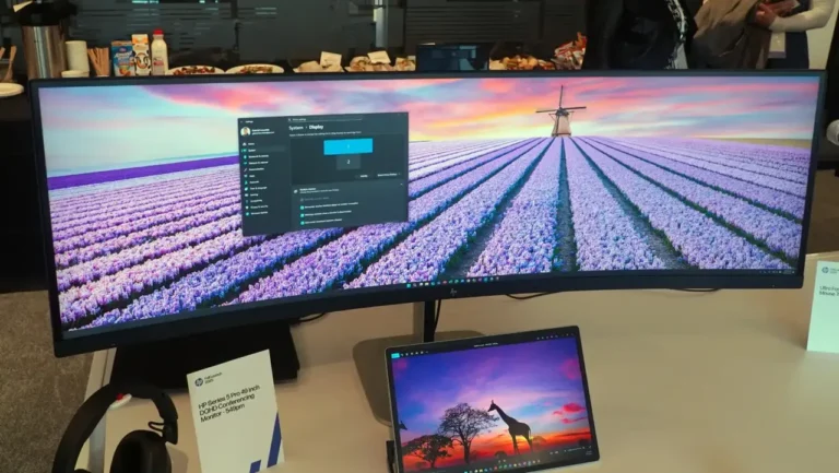 HP has an ‘affordable’ 5K curved ultrawide 49-inch monitor with a 5-megapixel pop-up webcam