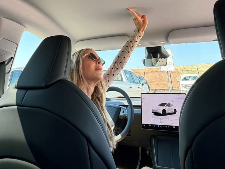 Model Y Standard review shows that Tesla kept a glass roof that is not transparent