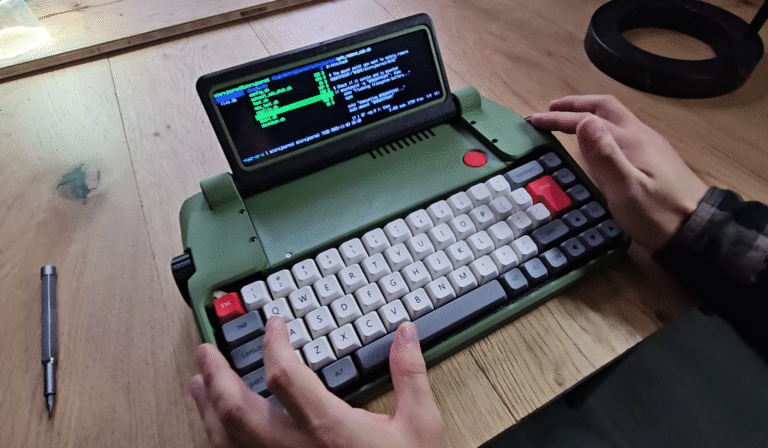 This custom ‘writerdeck’ is a gorgeous digital typewriter from another time